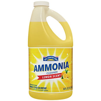 slide 1 of 1, Hill Country Fare Ammonia Lemon Scent All Purpose Cleaner, 64 oz