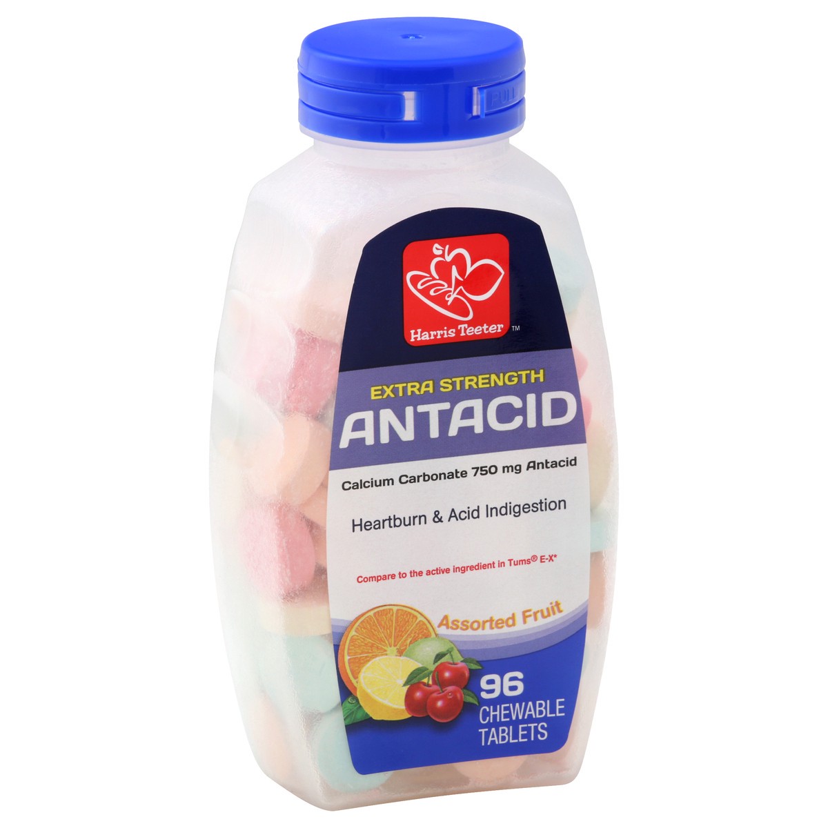 slide 12 of 12, Harris Teeter Antacid E/S Asst Fruit, 96 ct
