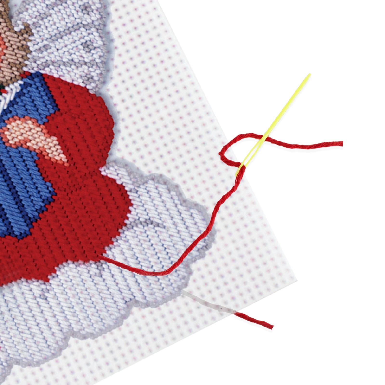 slide 2 of 3, Darice Clear 10 Mesh Plastic Canvas By Loops & Threads, 10.5 in x 13.5 in