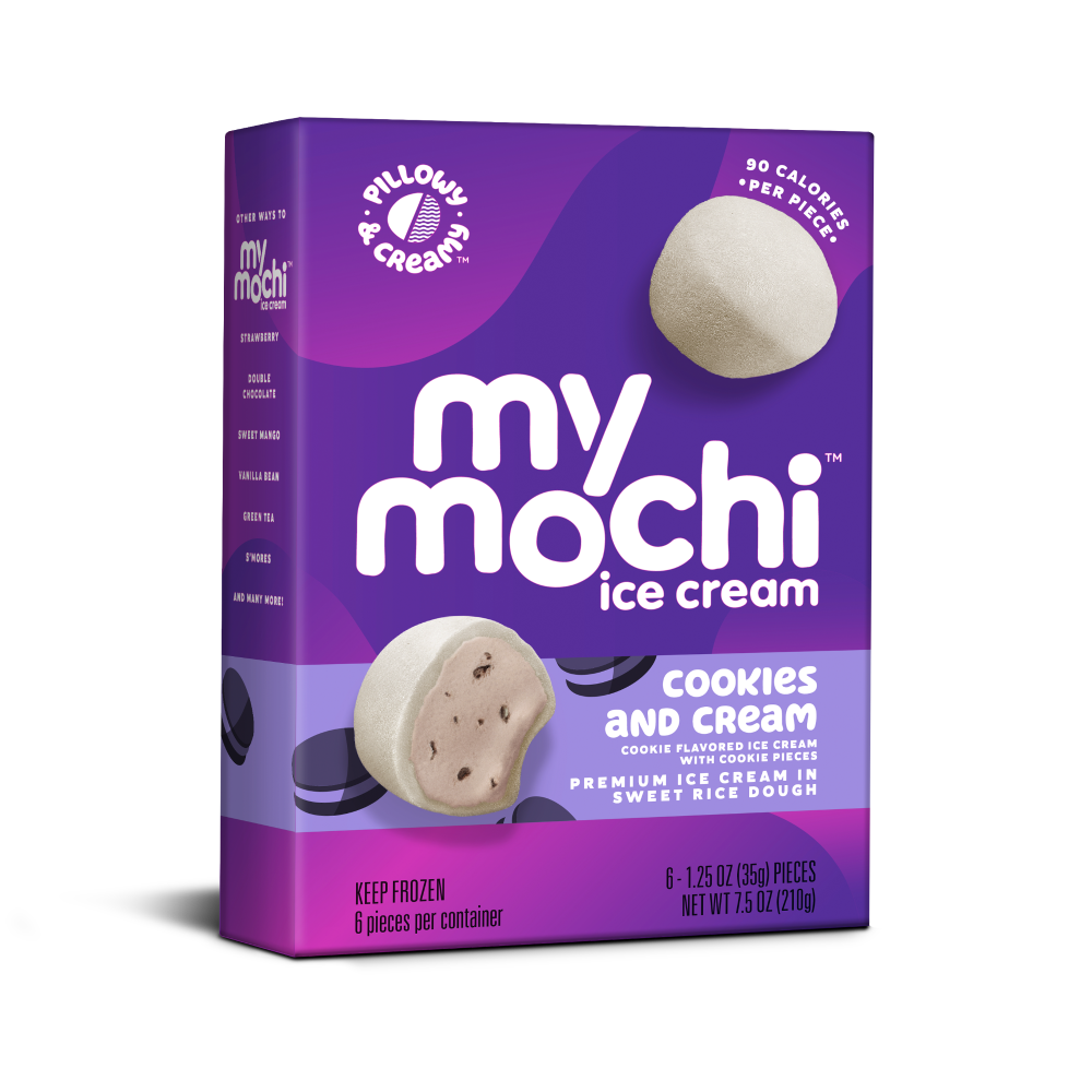 slide 1 of 1, My Mochi Cookies And Cream Ice Cream, 6 ct; 1.25 oz