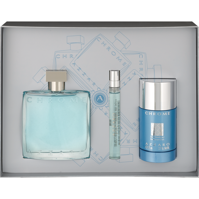 slide 1 of 1, Azzaro Chrome M Edt/S Set 3.4 3Pc, 1 ct