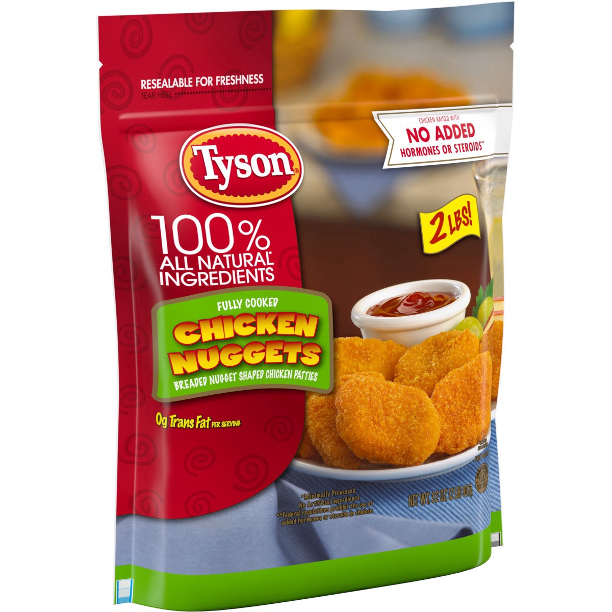 slide 4 of 6, Tyson Fully Cooked Chicken Nuggets, 32 oz. (Frozen), 32 oz