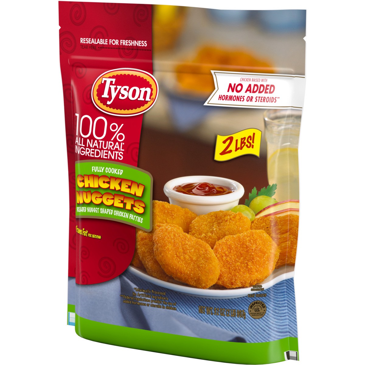 slide 6 of 6, Tyson Fully Cooked Chicken Nuggets, 32 oz. (Frozen), 907.18 g