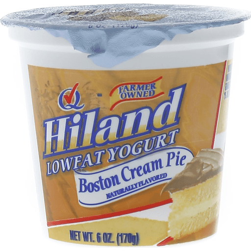slide 1 of 1, Hiland Dairy Boston Cream Pie Yogurt, 6 oz