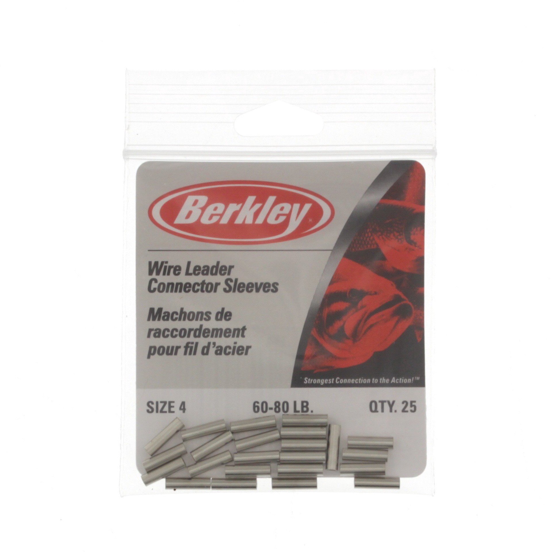 slide 1 of 1, Berkley Nickel Leader Sleeves #B4, 25 ct