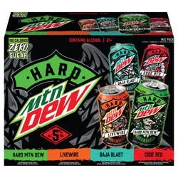 Mountain Dew Hard Mountain Dew Classic Variety Pack, 5% ABV (12 fl. oz. Can, 12pk.)