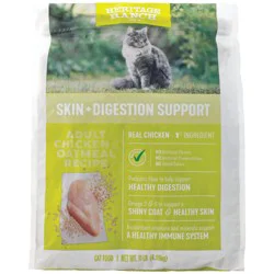 Heritage Ranch by H-E-B Skin + Digestion Support Adult Dry Cat Food - Chicken & Oatmeal