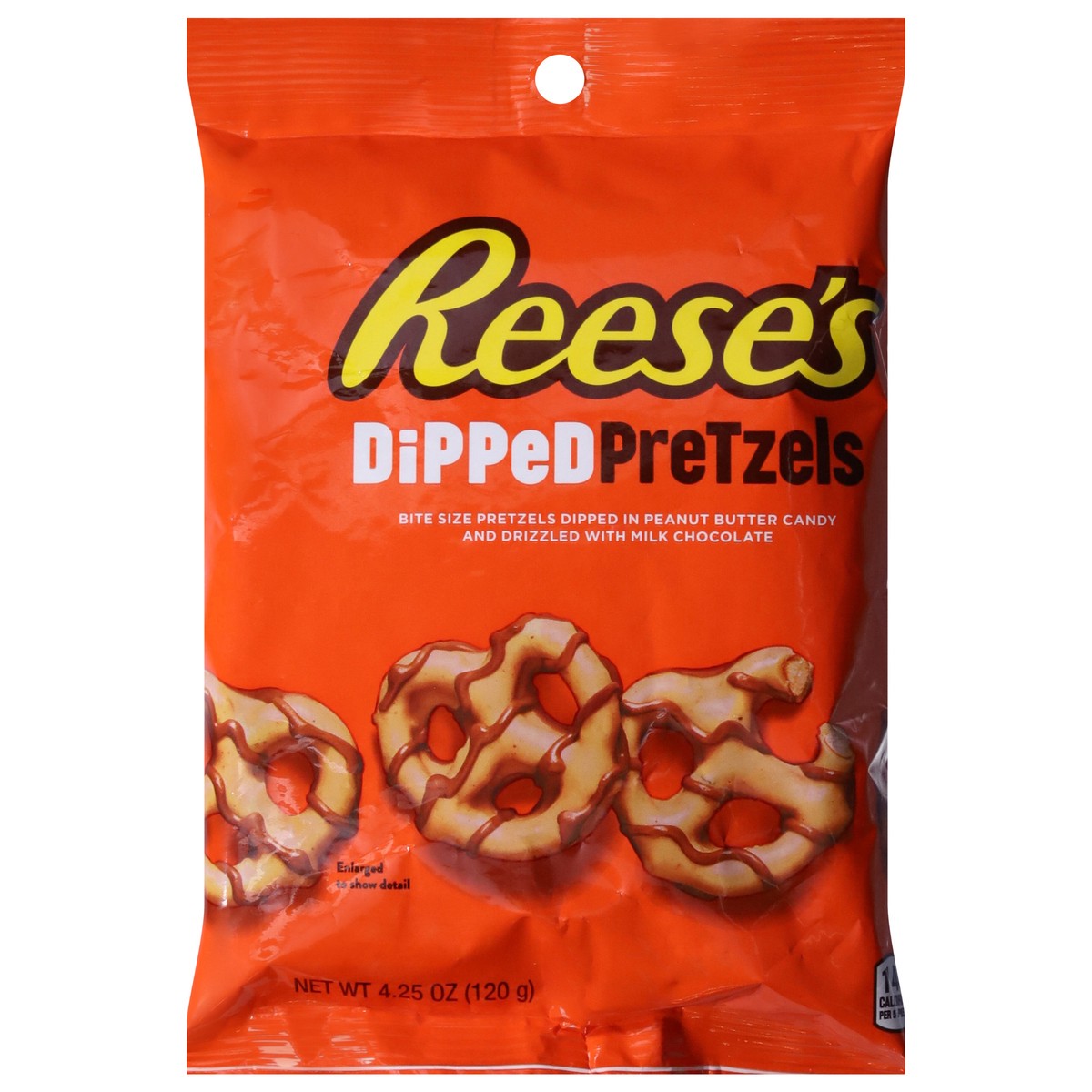 slide 1 of 8, Reese's Milk Chocolate Peanut Butter Dipped Pretzels Bag, 4.25 oz, 4.25 oz