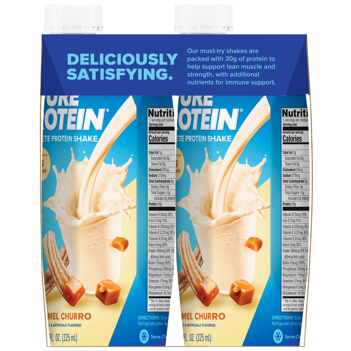 slide 26 of 29, Pure Protein Shakes Churro 4Pk, 44 fl oz