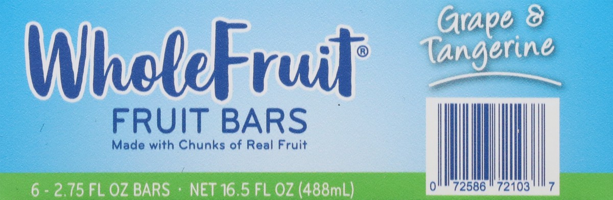 slide 3 of 13, Whole Fruit Grape & Tangerine Fruit Bars 6 - 2.75 fl oz Bars, 6 ct