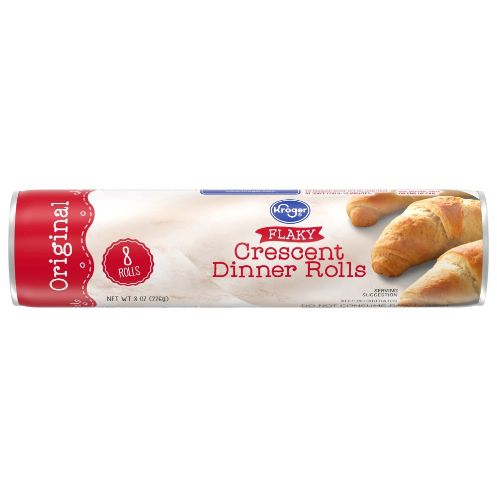 slide 1 of 3, Kroger Ready-To-Bake Crescent Rolls, 8 oz