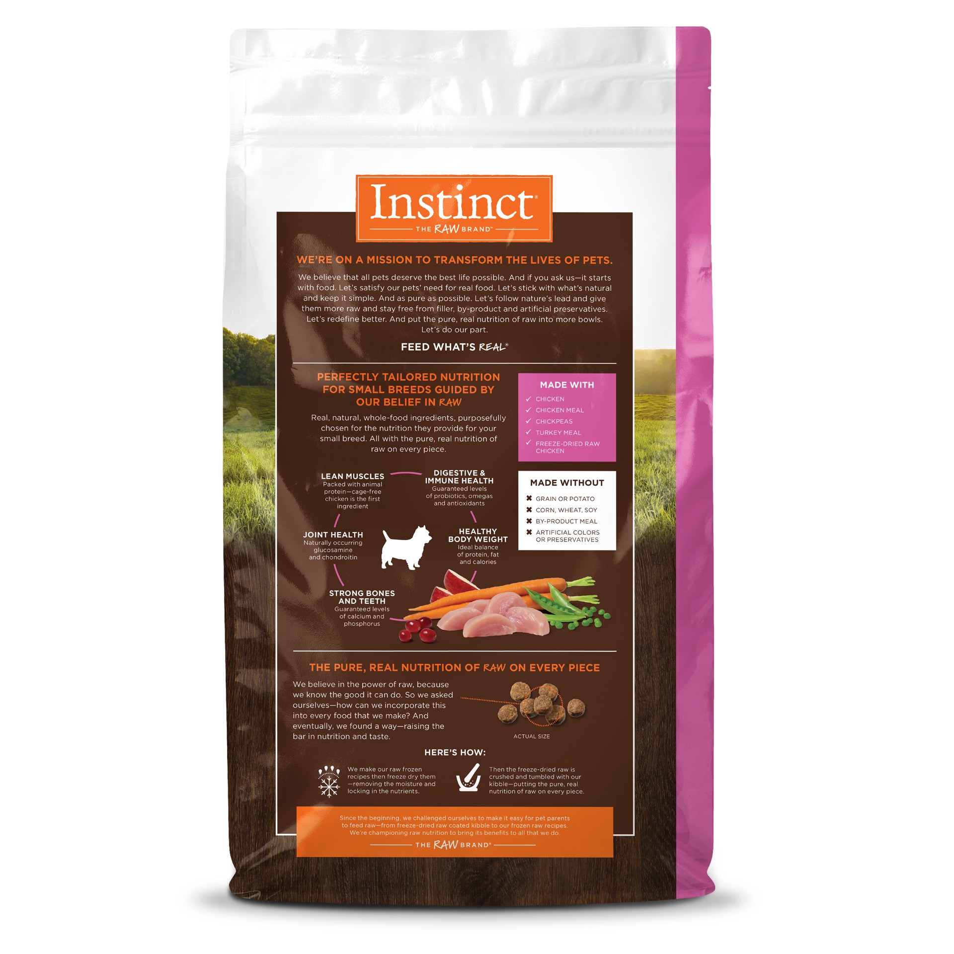 slide 9 of 10, Instinct Original Small Breed Chicken Dry Dog Food, 11 lb. Bag, 11 lb