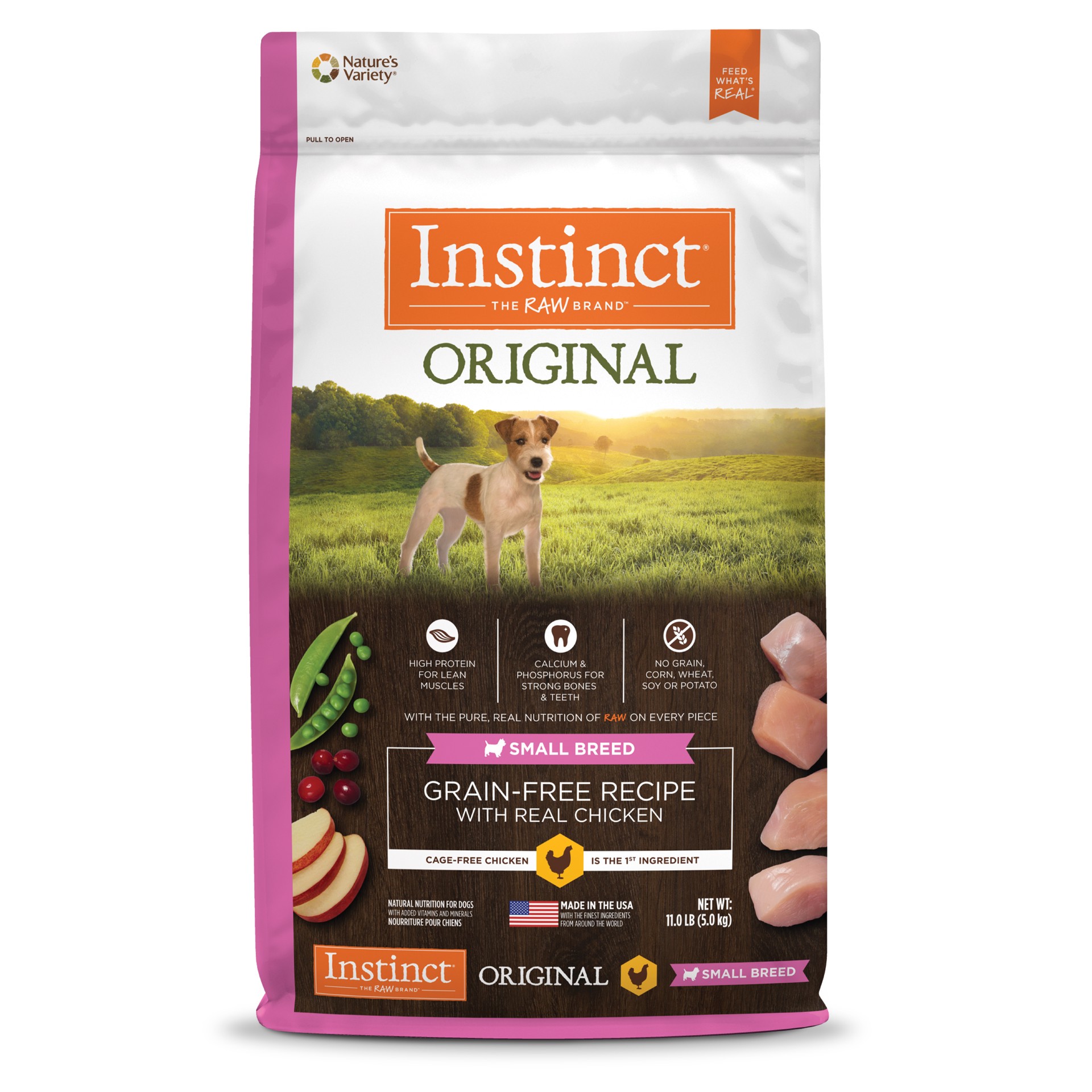 slide 1 of 10, Instinct Original Small Breed Chicken Dry Dog Food, 11 lb. Bag, 11 lb