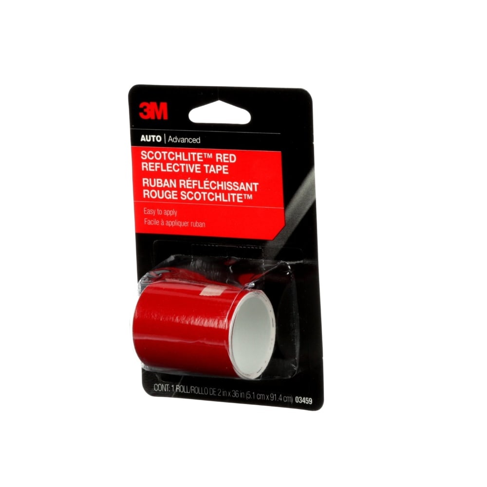 slide 1 of 1, 3M Scotchlite Reflective Tape 2 X 36 Inch - Red, 1 ct