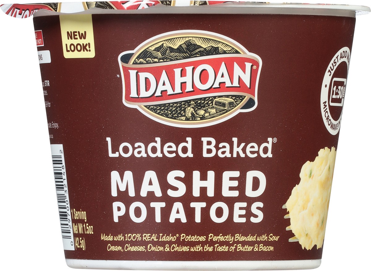 slide 6 of 9, Idahoan Loaded Baked Mashed Potatoes 1.5 oz, 1.5 oz