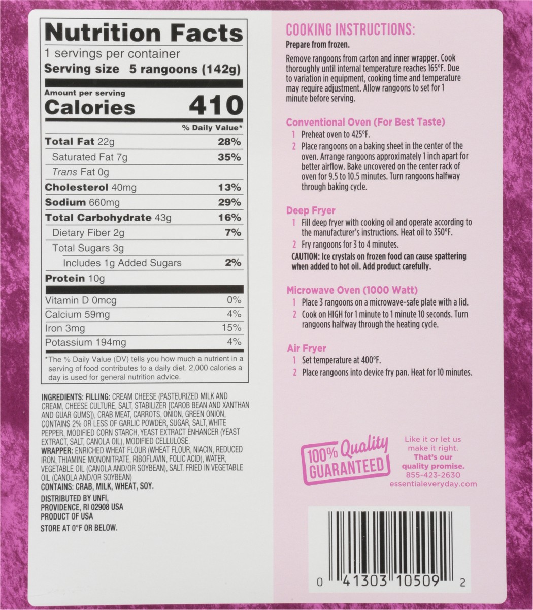 slide 6 of 14, Essential Everyday Crab Rangoon, 5 oz