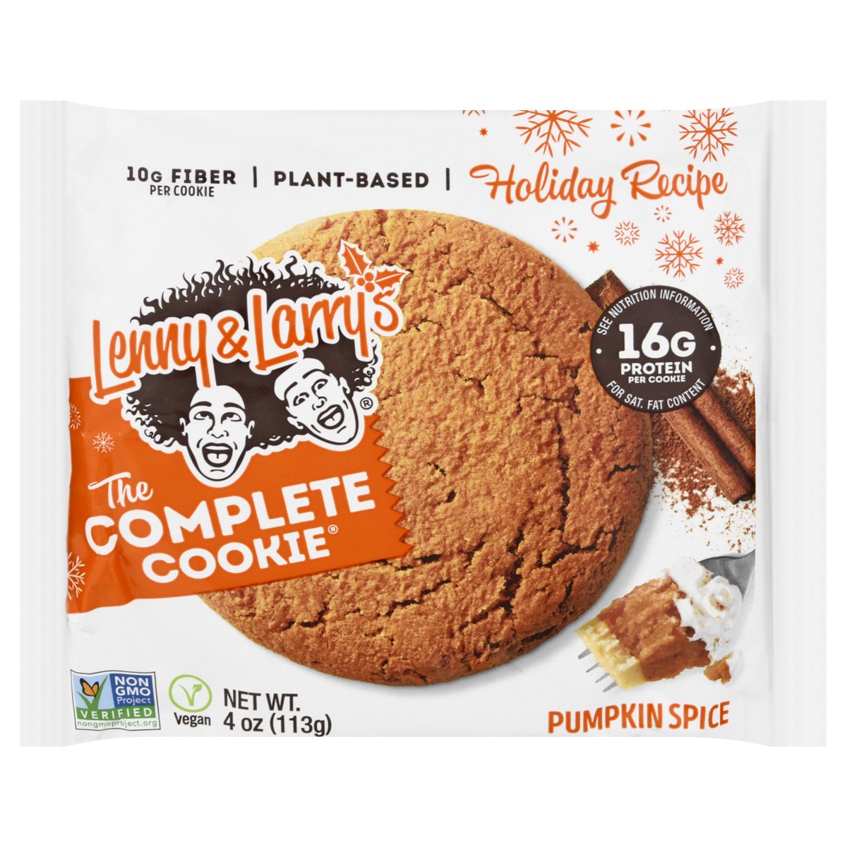 slide 13 of 13, Lenny & Larry's The Complete Cookie Holiday Recipe Pumpkin Spice Cookie 4 oz, 4 oz