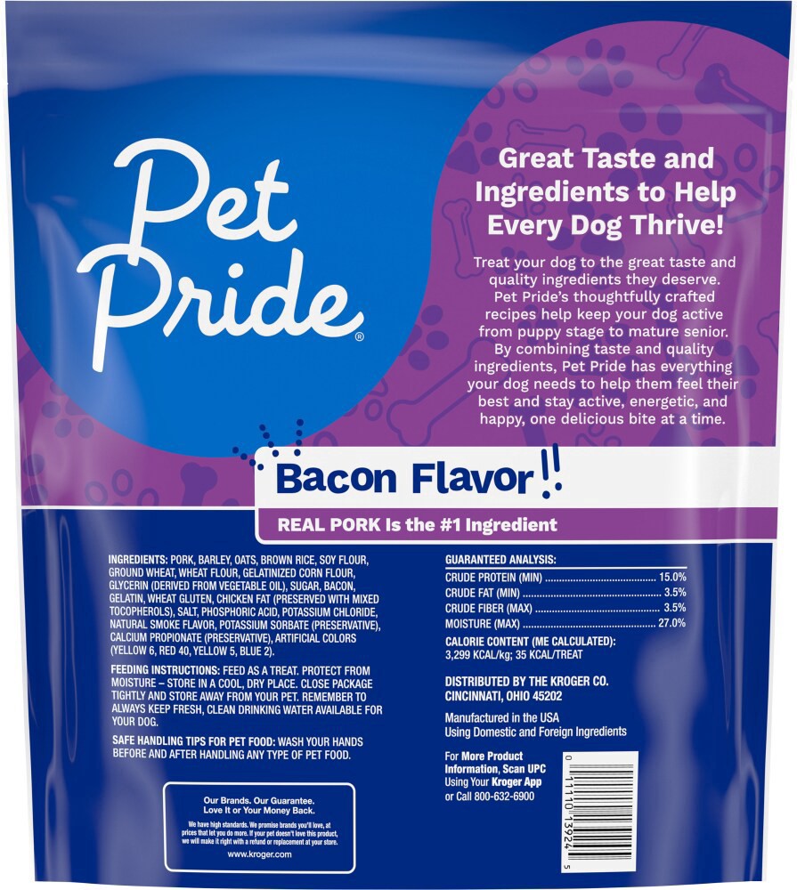 slide 2 of 2, Pet Pride Bacon Flavor Wag'N Sticks Dog Treats, 25 oz