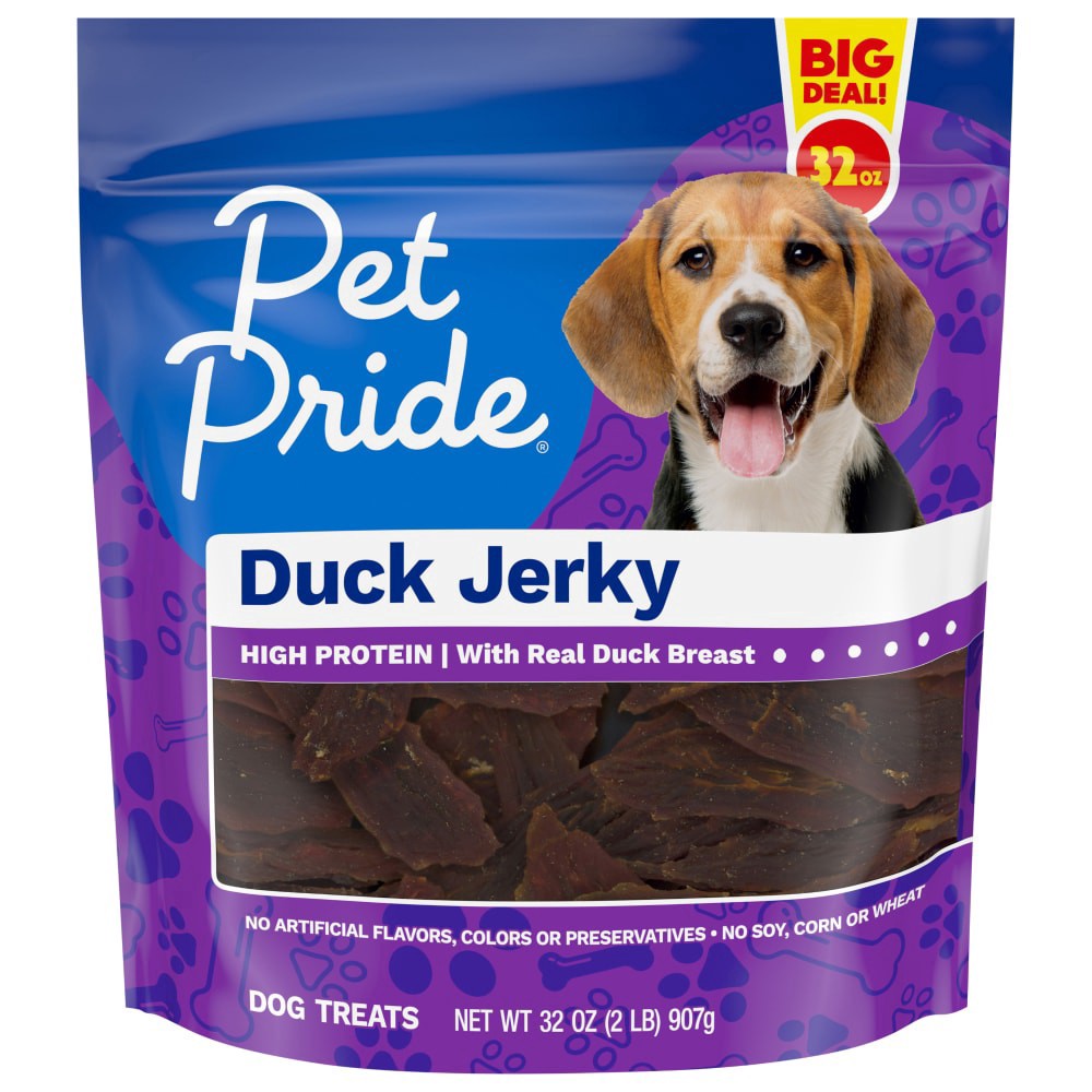 slide 2 of 4, Pet Pride Duck Jerky, 32 oz