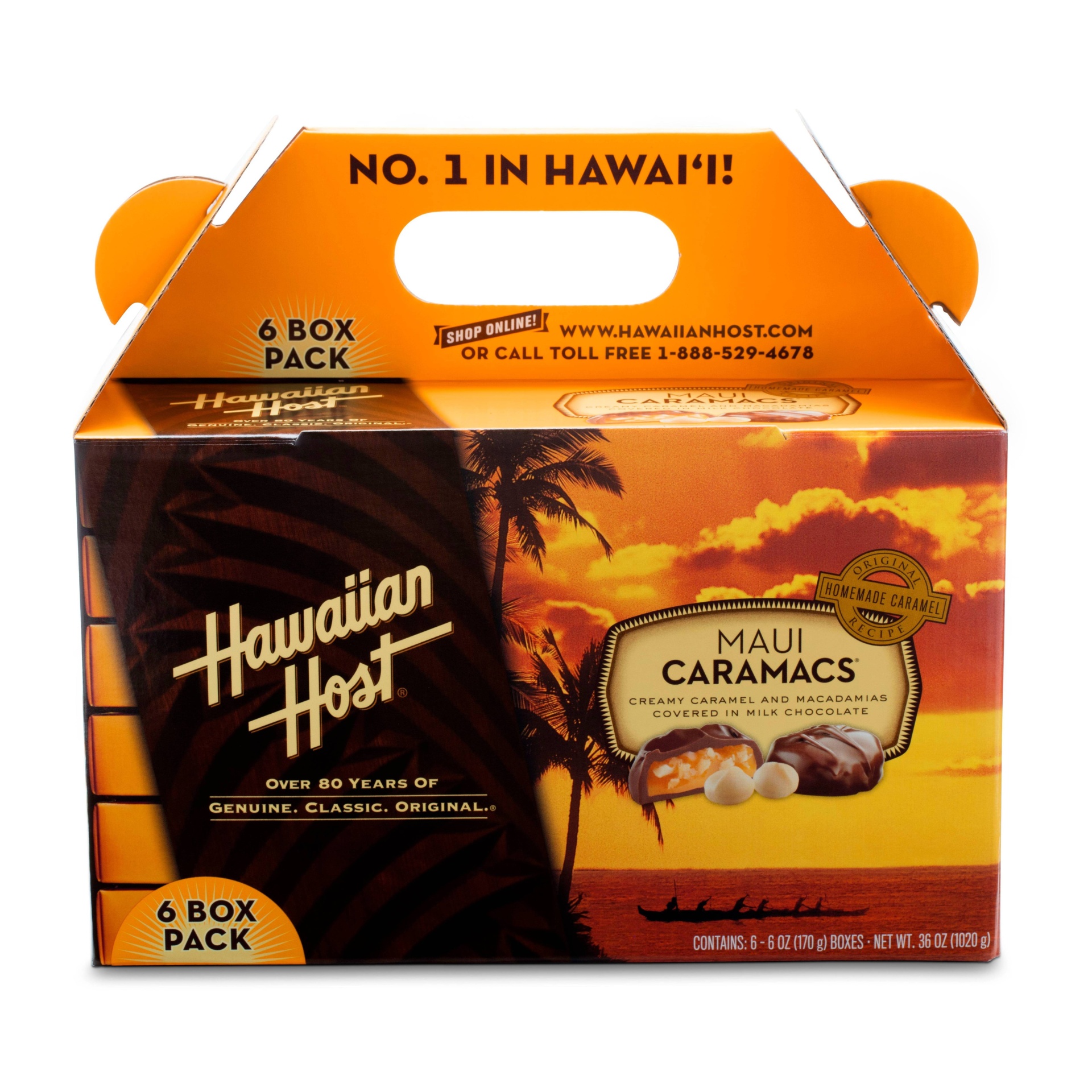 slide 1 of 1, Hawaiian Host Maui Caramacs, 6 ct; 36 oz