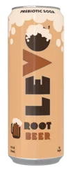 Levo Probiotic Root Beer Soda Can