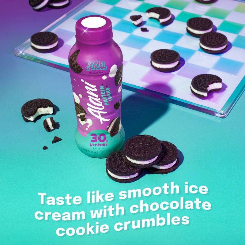 slide 5 of 5, Alani Cookies & Cream Protein Shakes 4Pk, 48 fl oz