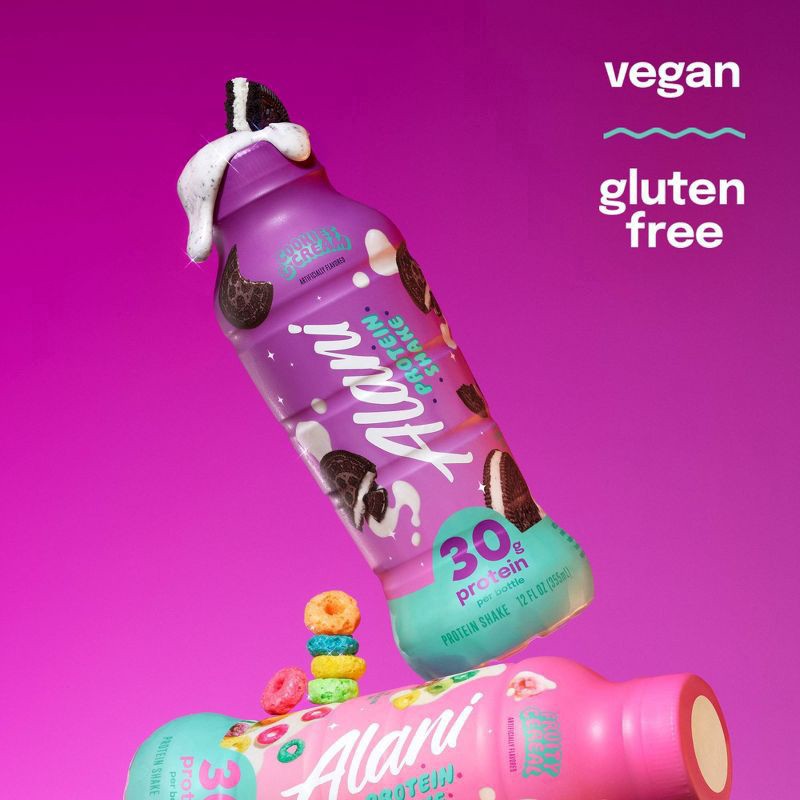 slide 4 of 5, Alani Cookies & Cream Protein Shakes 4Pk, 48 fl oz