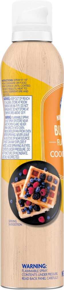 slide 3 of 4, Kroger Non Stick Butter Flavored Cooking Spray, 6 oz