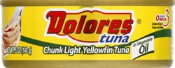 Dolores Tuna Chunk Light Yellowfin Tuna in Vegetable Oil 5 oz