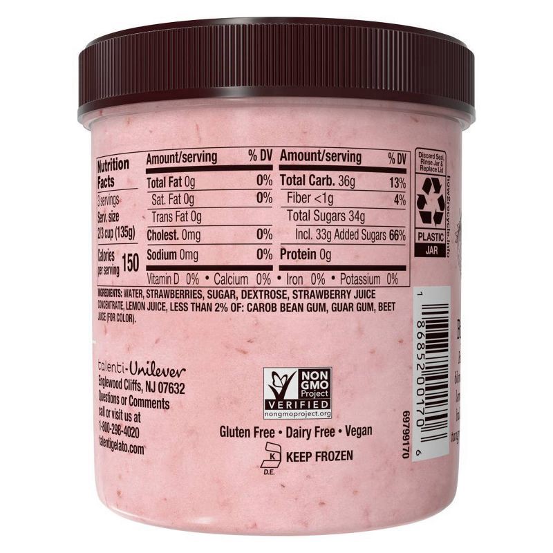 slide 6 of 6, Talenti Dairy-Free Sorbetto Summer Strawberry 1 pint, 1 pint