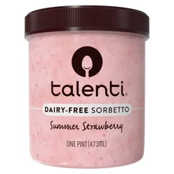 Talenti Dairy-Free Sorbetto Summer Strawberry 1 pint
