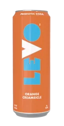 Levo Prebiotic Orange Creamsicle Soda Can