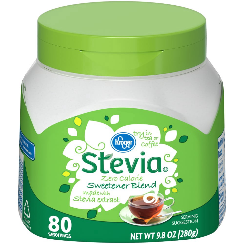 slide 1 of 3, Kroger Stevia Blend Sweetener, 9.8 oz