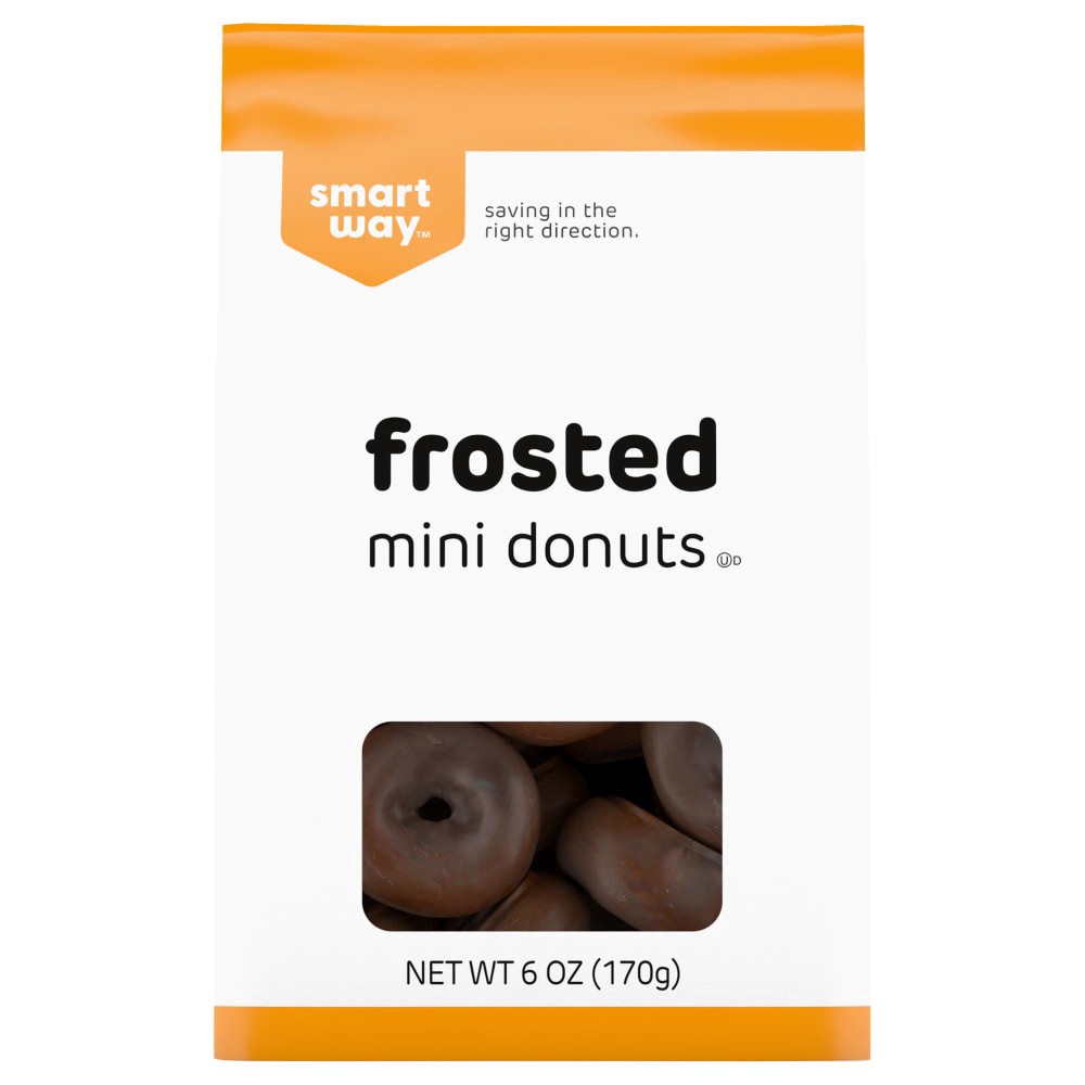 slide 1 of 3, Smart Way™ Chocolate Iced Mini Cake Donuts, 6 oz