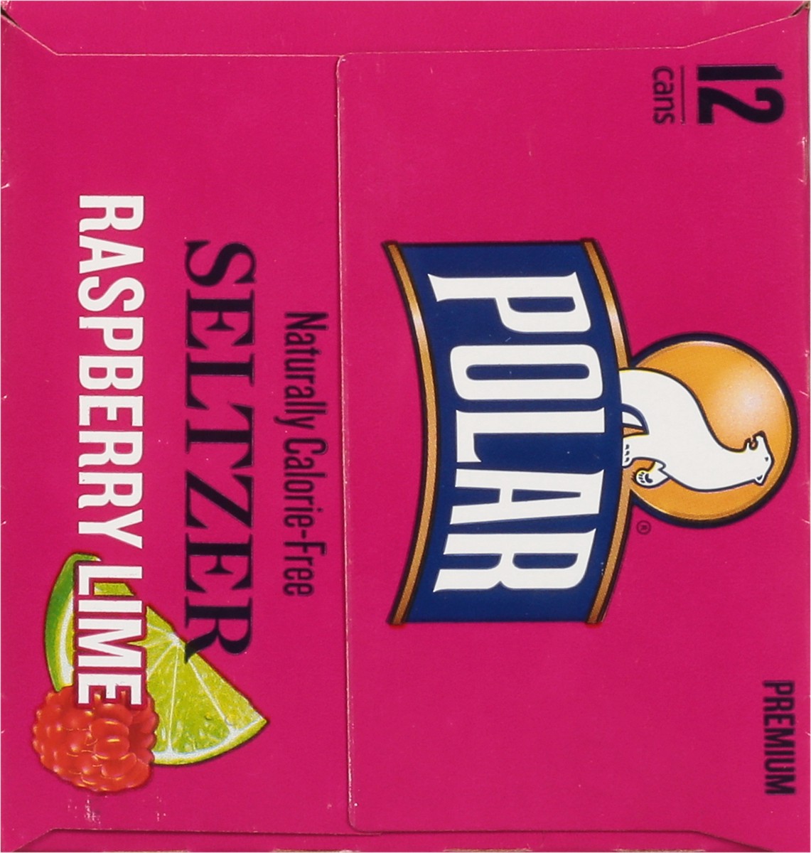 slide 8 of 11, Polar Raspberry Lime Seltzer, 12 ct; 12 fl oz