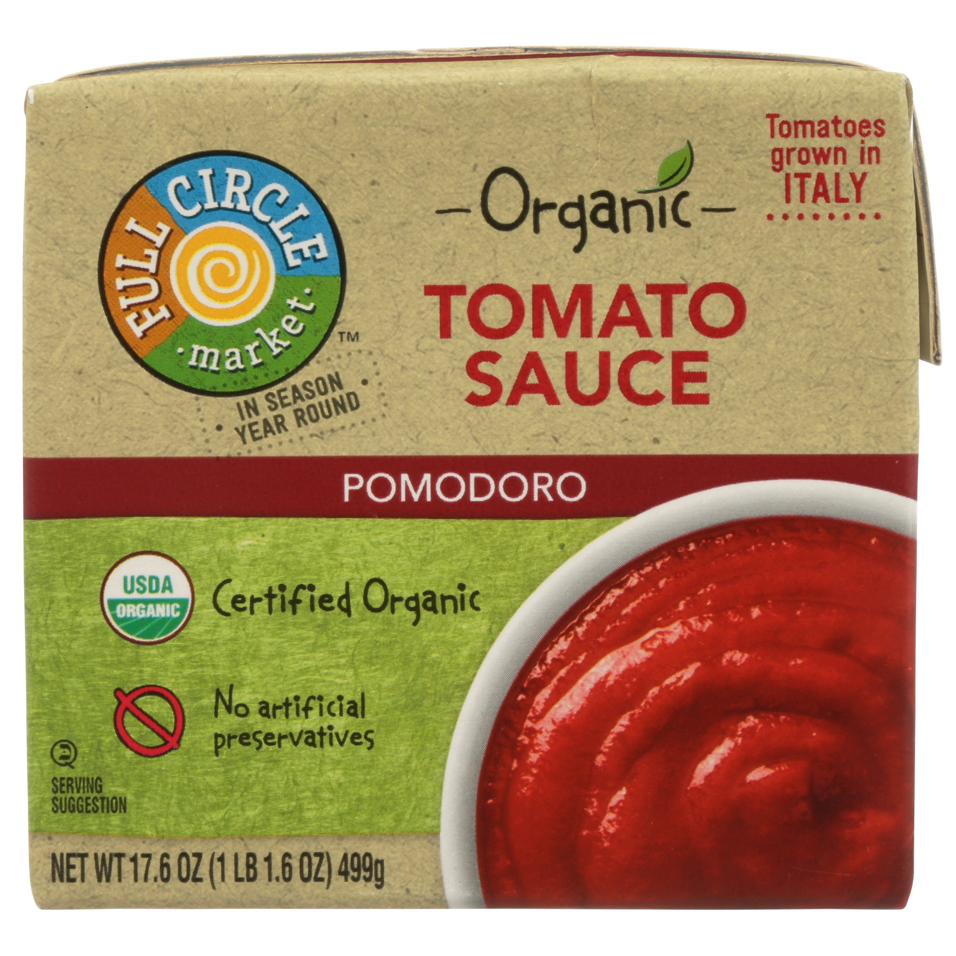 slide 1 of 6, Full Circle Market Full Circle Organic Pomodoro Tomato, 17.6 oz