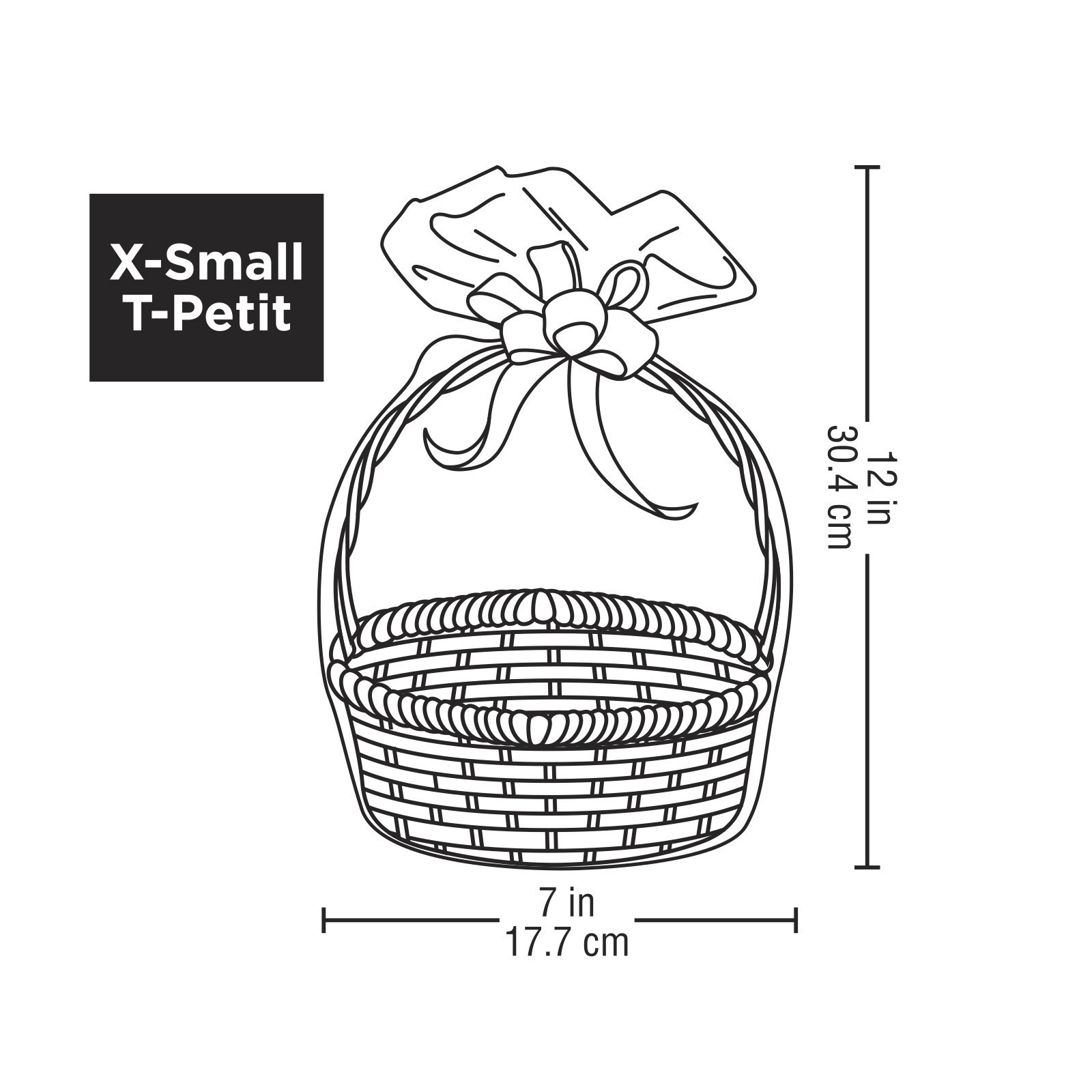 slide 4 of 4, Extra Small Clear Basket Gift Bags By Celebrate It, 12ct., 12 ct