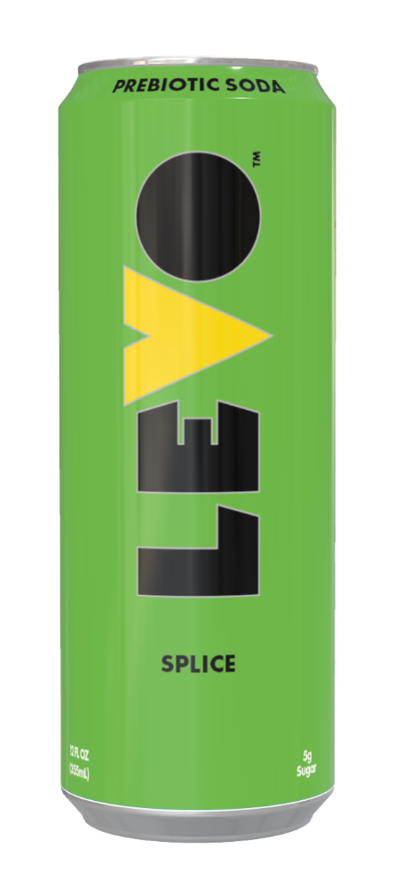 slide 1 of 1, Levo Prebiotic Splice Soda Can, 12 fl oz
