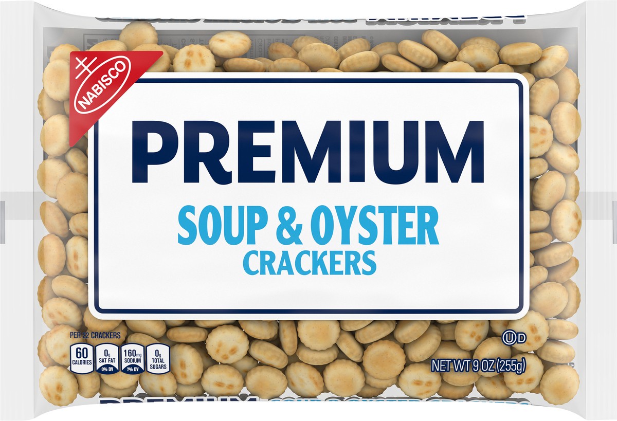 slide 6 of 9, Premium Original Soup & Oyster Crackers, 9 oz, 9 oz