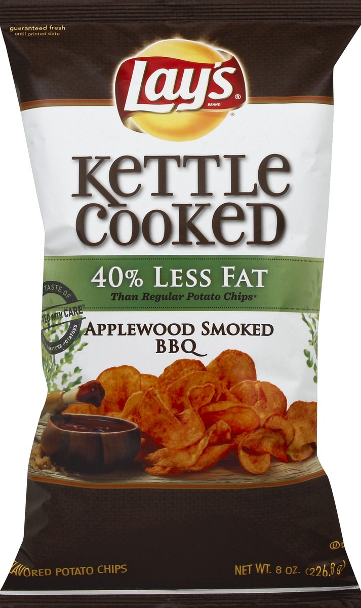 slide 5 of 5, Lay's Chips Kettle Cooked Applewood Bacon, 8 oz