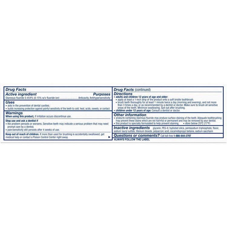 slide 15 of 65, Sensodyne Rapid Relief Extra Fresh Toothpaste - 3.4oz, 3.4 oz