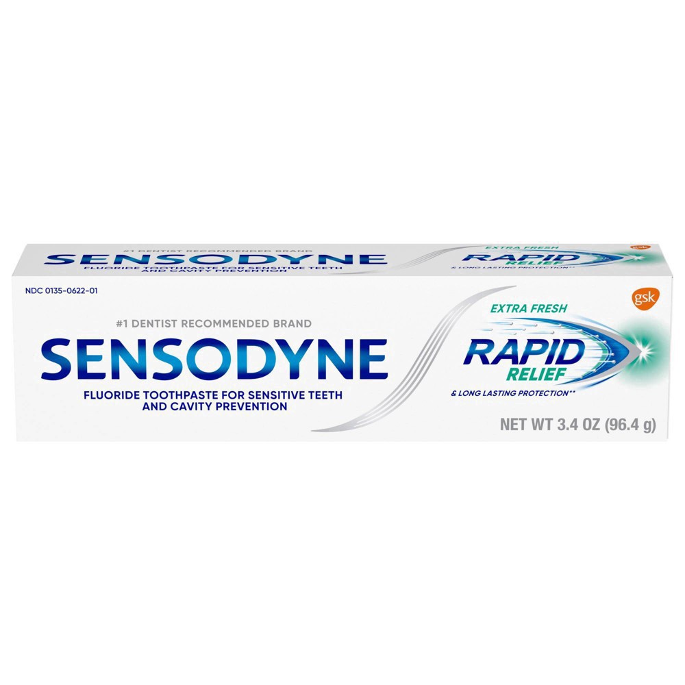 slide 45 of 65, Sensodyne Rapid Relief Extra Fresh Toothpaste - 3.4oz, 3.4 oz