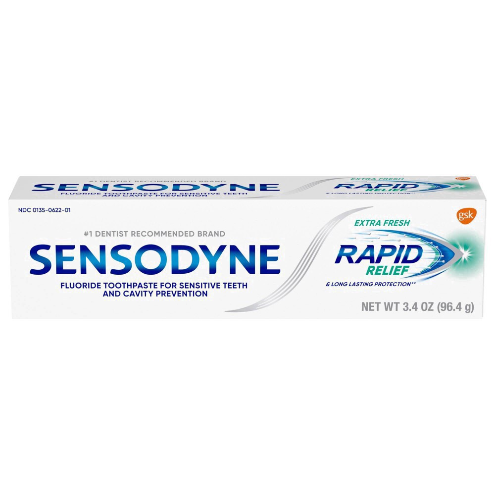 slide 47 of 65, Sensodyne Rapid Relief Extra Fresh Toothpaste - 3.4oz, 3.4 oz