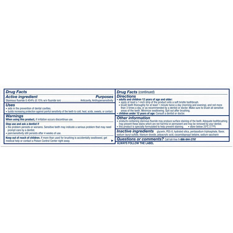 slide 19 of 65, Sensodyne Rapid Relief Extra Fresh Toothpaste - 3.4oz, 3.4 oz