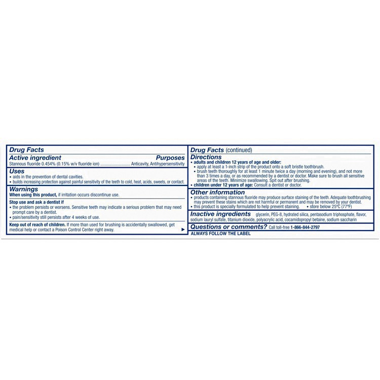 slide 27 of 65, Sensodyne Rapid Relief Extra Fresh Toothpaste - 3.4oz, 3.4 oz