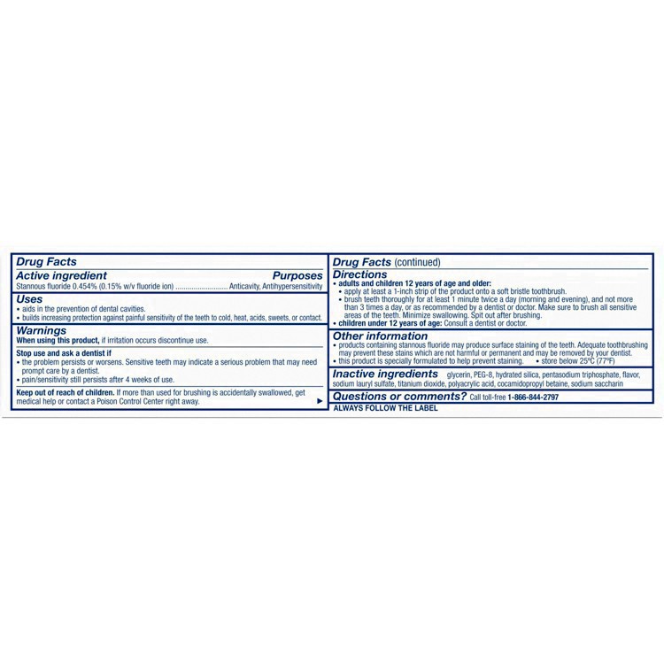 slide 35 of 65, Sensodyne Rapid Relief Extra Fresh Toothpaste - 3.4oz, 3.4 oz