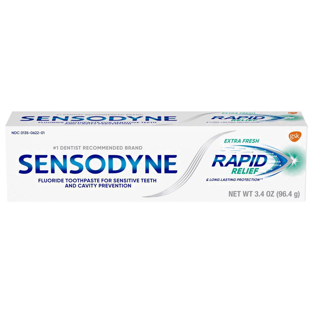 slide 37 of 65, Sensodyne Rapid Relief Extra Fresh Toothpaste - 3.4oz, 3.4 oz