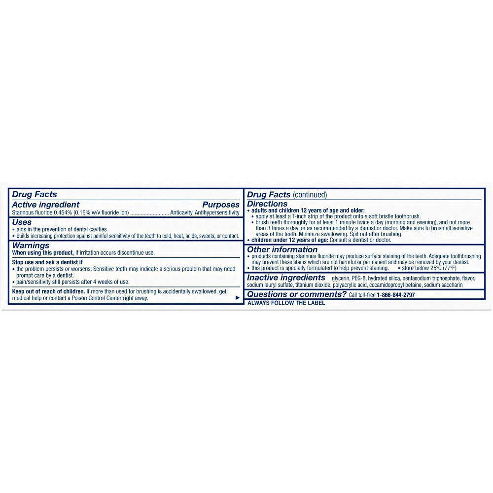 slide 54 of 65, Sensodyne Rapid Relief Extra Fresh Toothpaste - 3.4oz, 3.4 oz