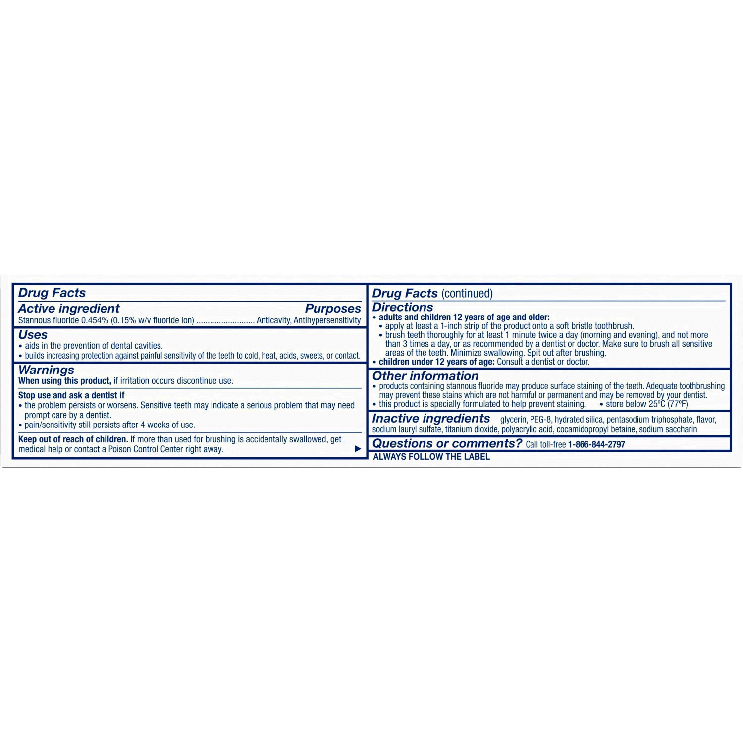 slide 57 of 65, Sensodyne Rapid Relief Extra Fresh Toothpaste - 3.4oz, 3.4 oz