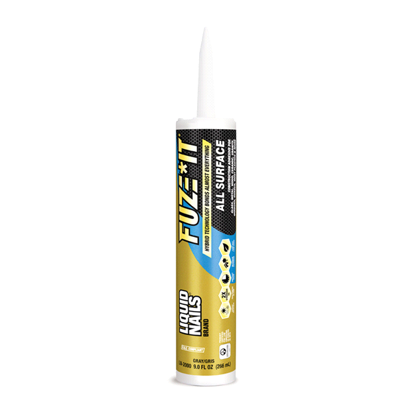 slide 1 of 1, Liquid Nails Fuze-It All Surface Construction Adhesive, 9 oz